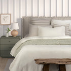 Crinkle Lion CREAM Duvet Cover + Sham Set