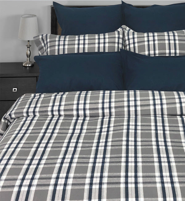 Simon Flannel Duvet Cover Set