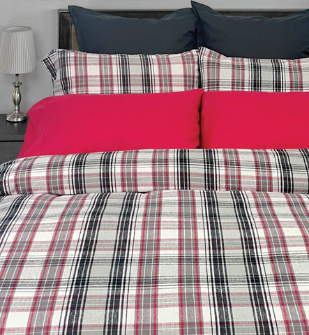 Spencer Flannel Duvet Cover Set