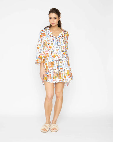 Paris Long Shirt Pajamas