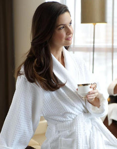 Jacquard Terry Velour Shawl Robe