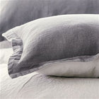 Biella Pale Grey and Dove Bedding