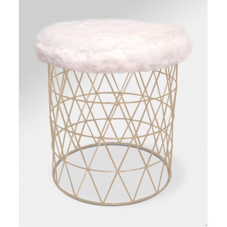 Cosmo Stool with Fur Cushion